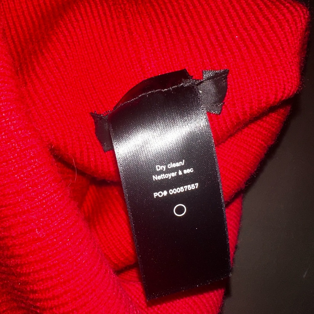 Rag & Bone Vibrant Red Knit Hat - Picture 4 of 4